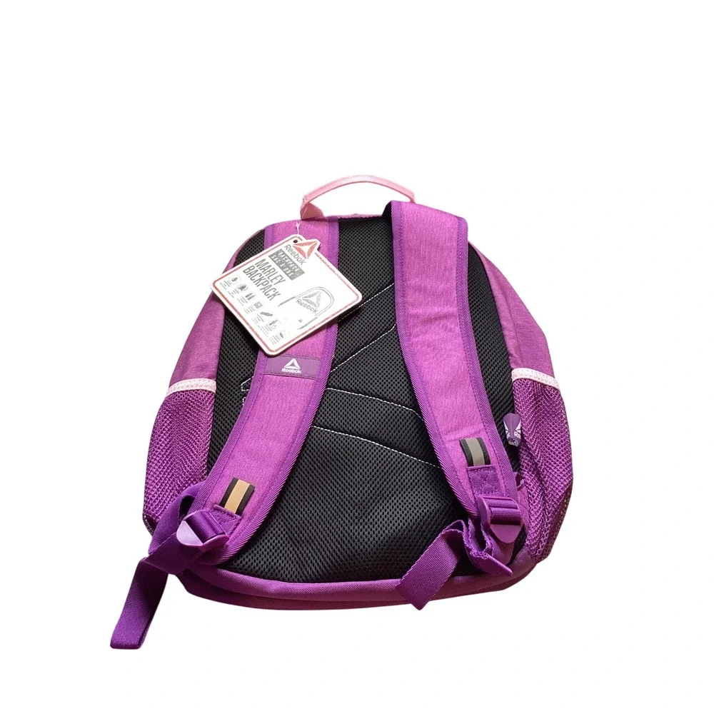 Reebok Marley Backpack Purple Pink Kids School Bag Travel Daypack New NWT